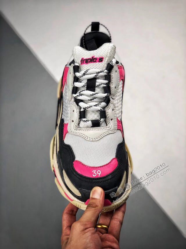 Balenciaga經典款男女鞋 巴黎世家頂級版本Triple-S 17老爹鞋 Balenciaga情侶款老爹鞋  hdbl1232